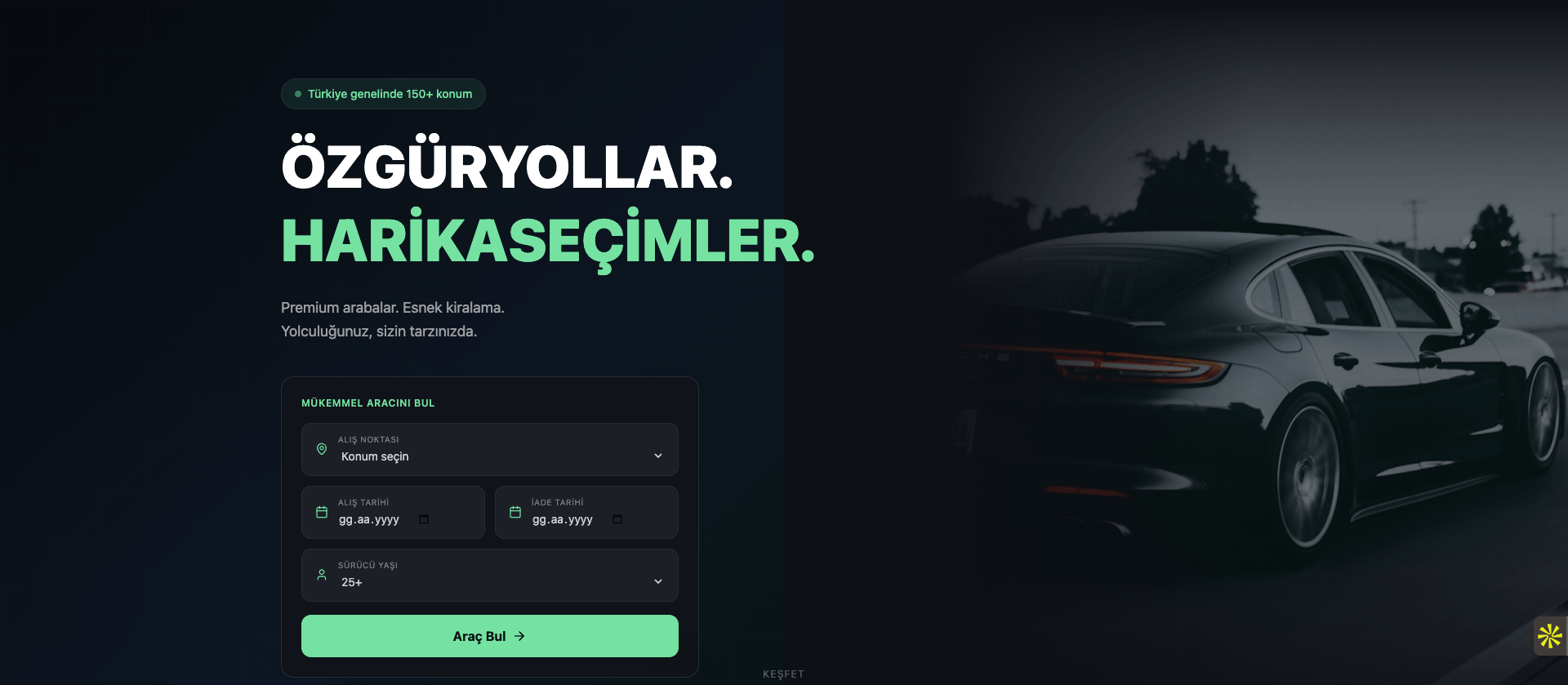 WheelRent Pro website screenshot