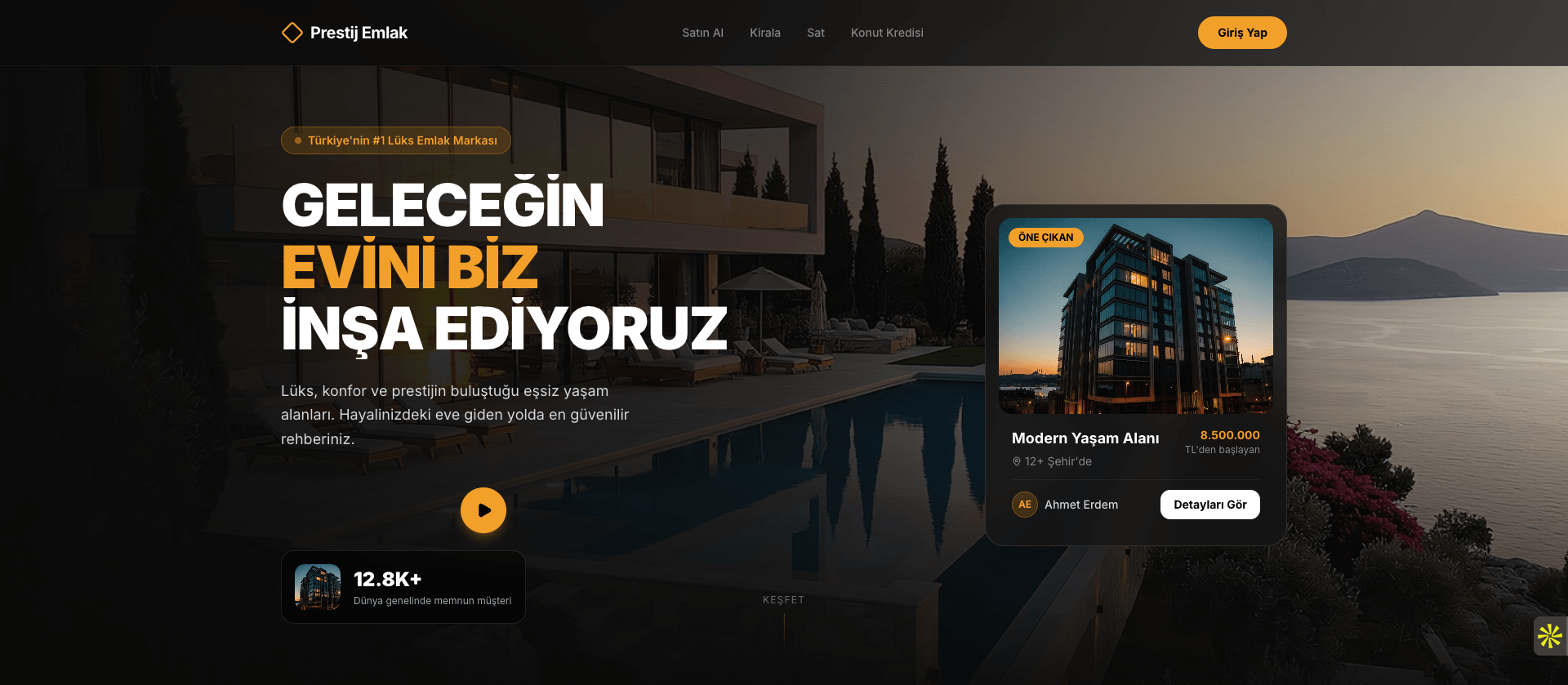 RealEstate Pro website screenshot